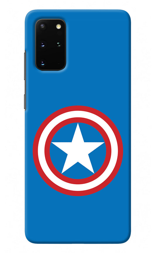 Captain America Logo Samsung S20 Plus Back Cover