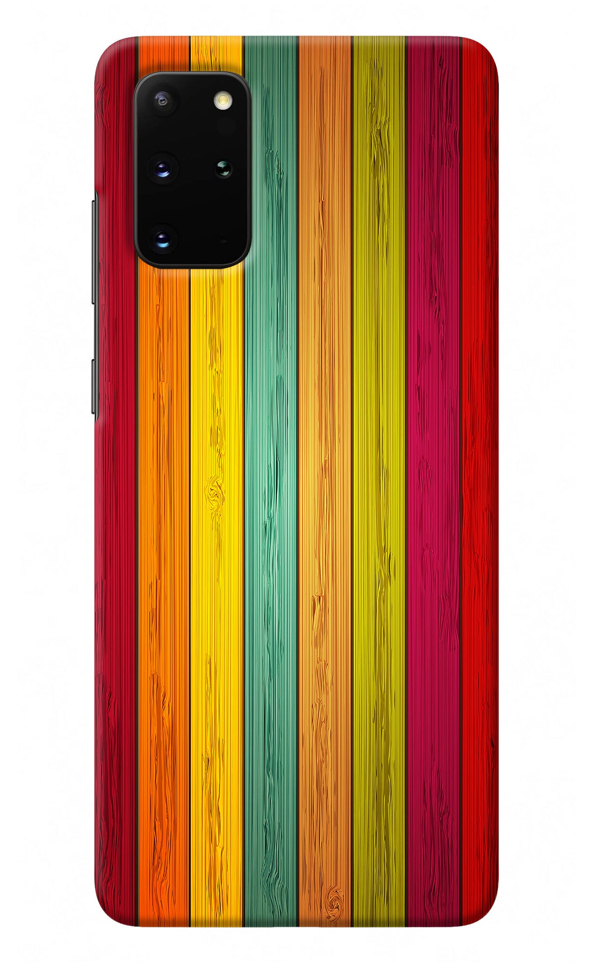 Multicolor Wooden Samsung S20 Plus Back Cover
