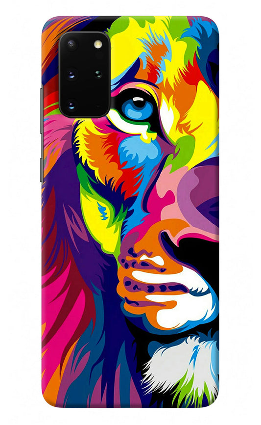 Lion Half Face Samsung S20 Plus Back Cover