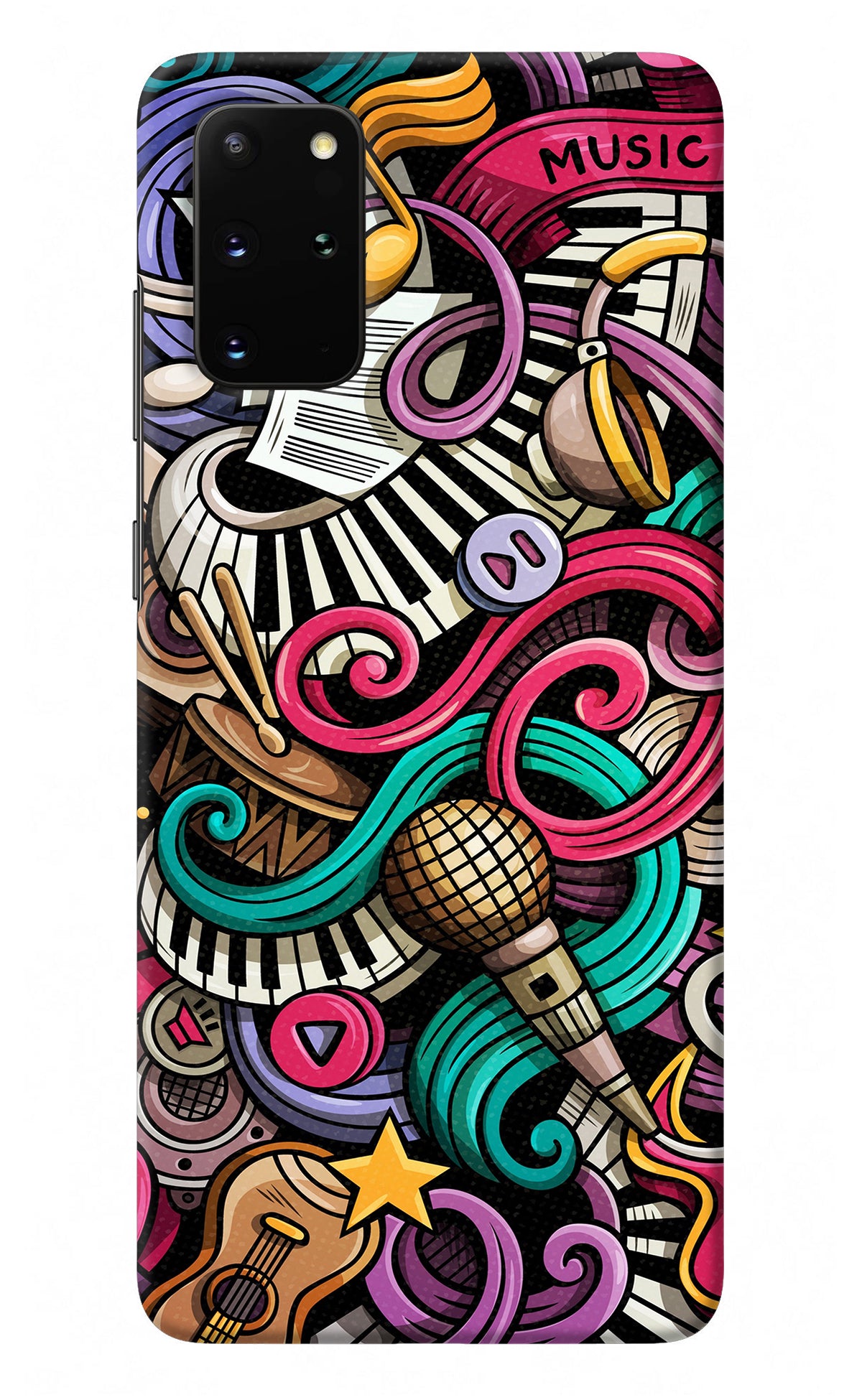 Music Abstract Samsung S20 Plus Back Cover