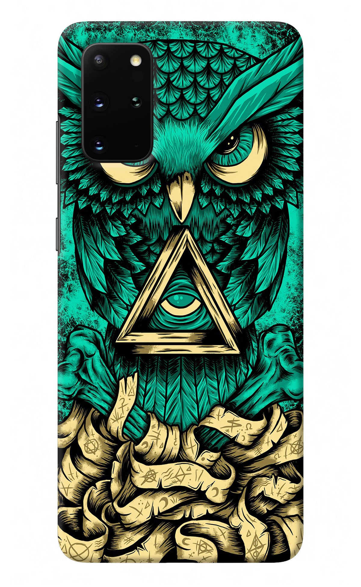 Green Owl Samsung S20 Plus Back Cover