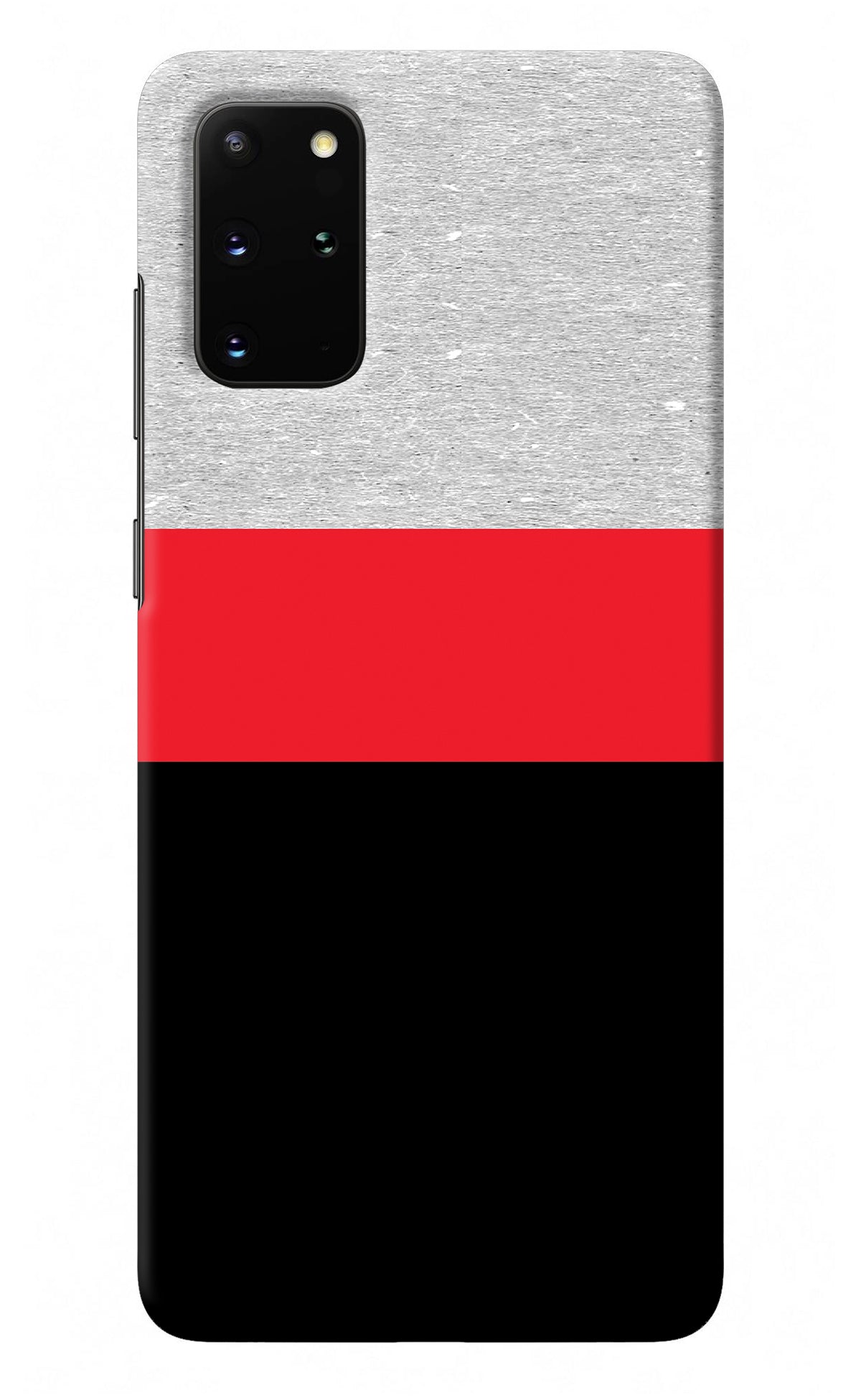 Tri Color Pattern Samsung S20 Plus Back Cover