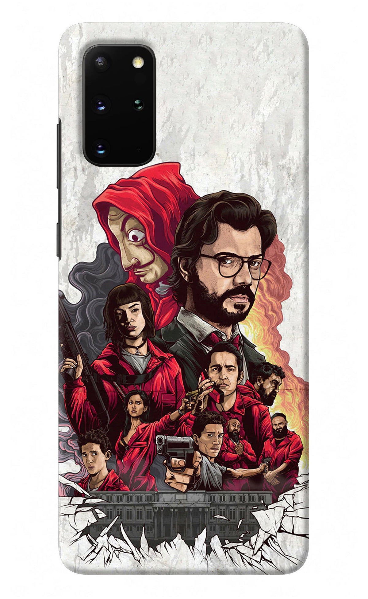 Money Heist Artwork Samsung S20 Plus Back Cover