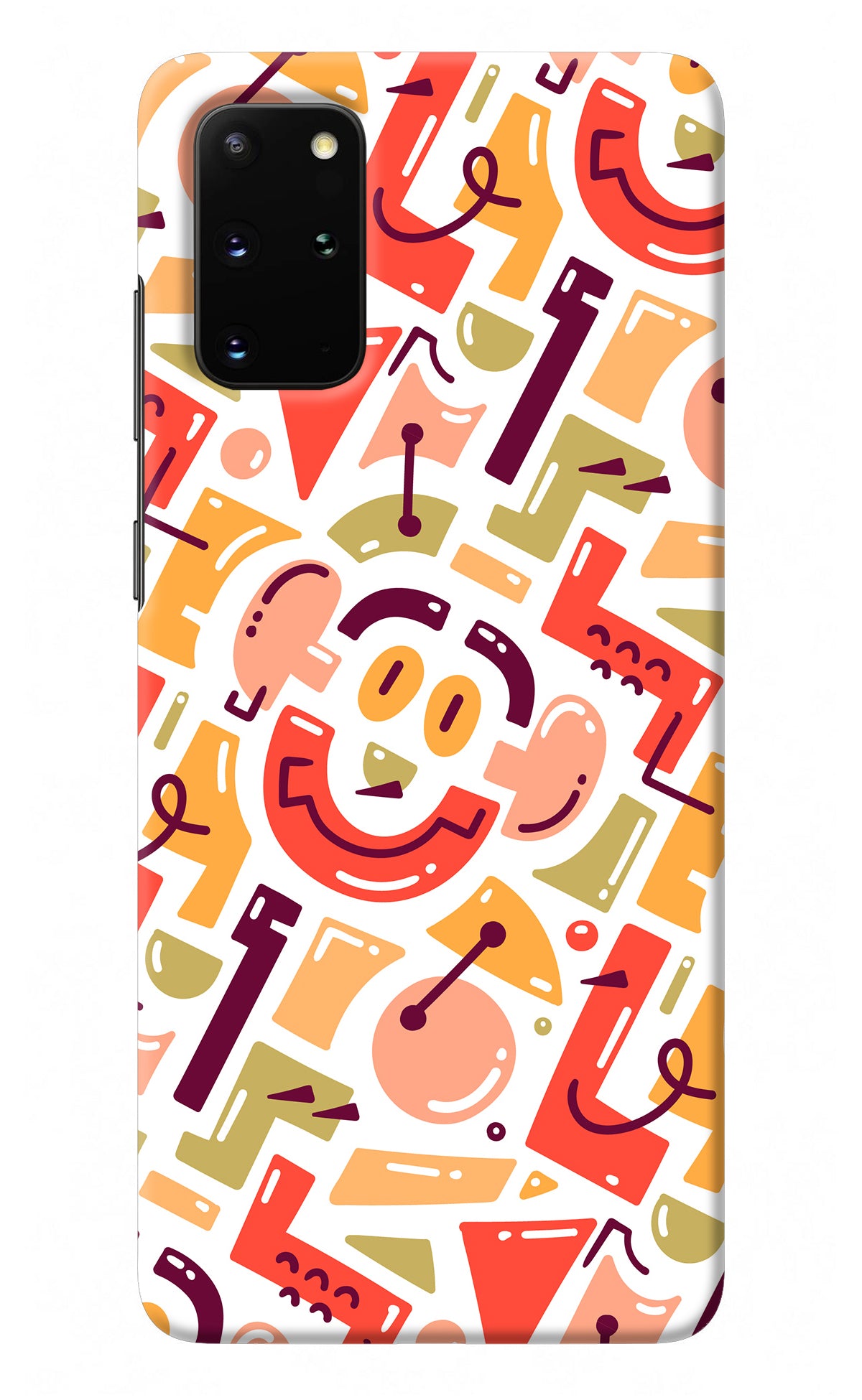 Doodle Pattern Samsung S20 Plus Back Cover