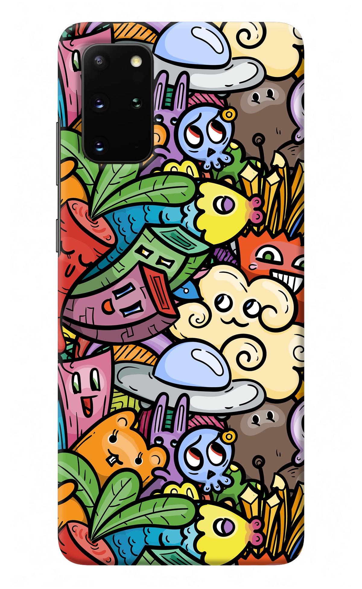 Veggie Doodle Samsung S20 Plus Back Cover