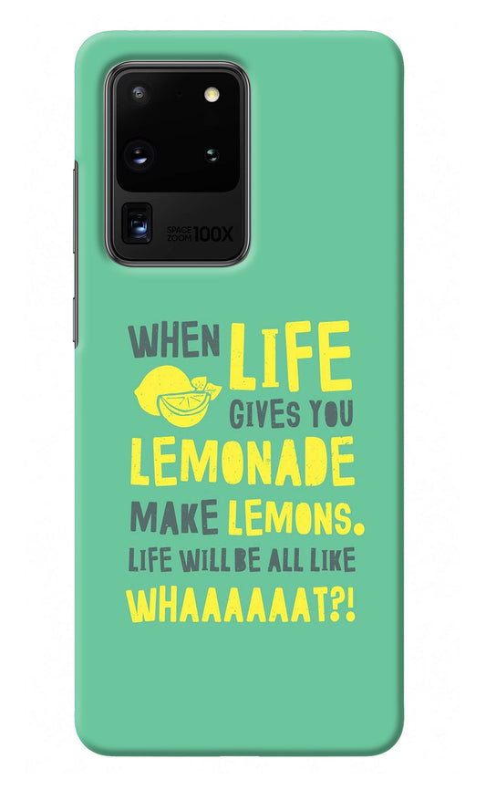 Quote Samsung S20 Ultra Back Cover