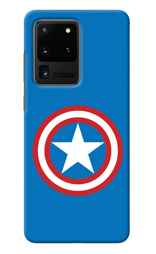 Captain America Logo Samsung S20 Ultra Back Cover