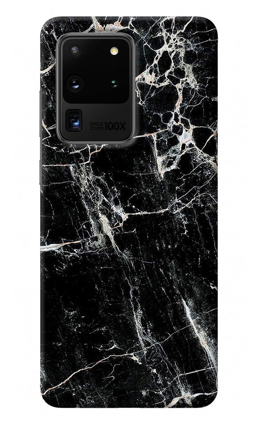 Black Marble Texture Samsung S20 Ultra Back Cover