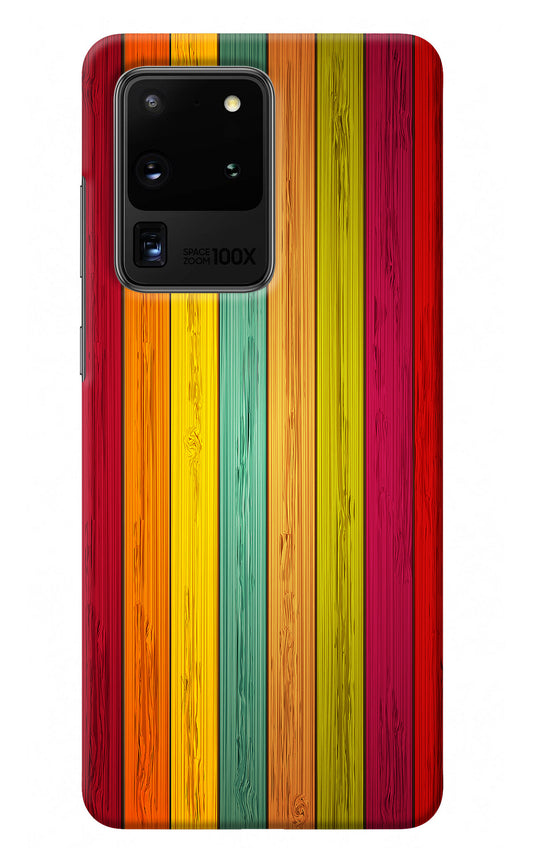 Multicolor Wooden Samsung S20 Ultra Back Cover
