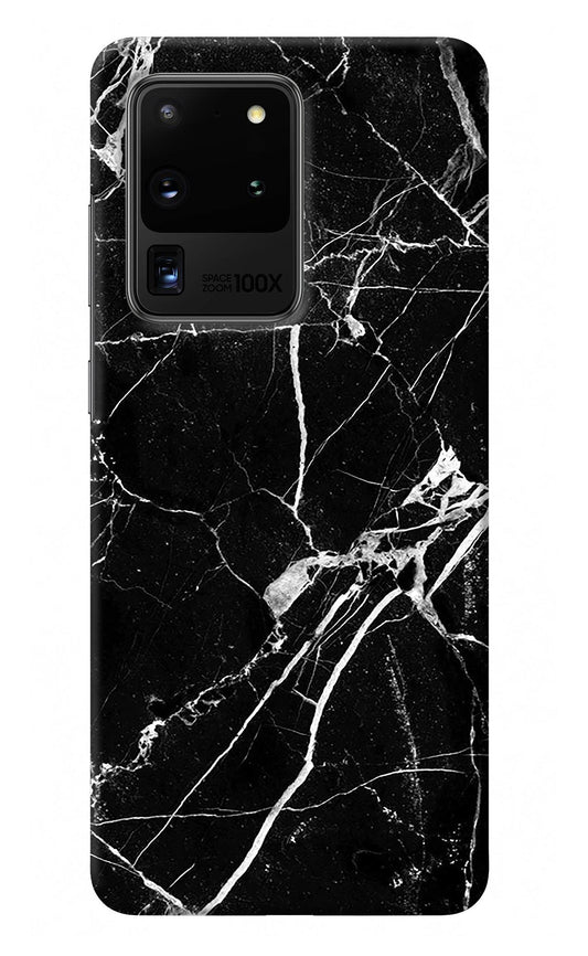 Black Marble Pattern Samsung S20 Ultra Back Cover