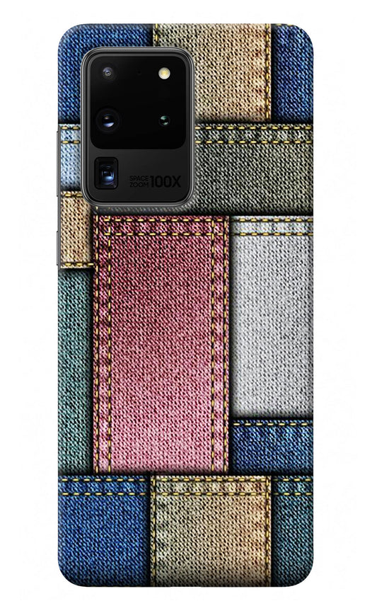 Multicolor Jeans Samsung S20 Ultra Back Cover