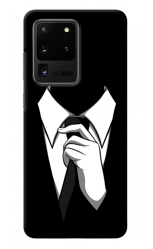 Black Tie Samsung S20 Ultra Back Cover