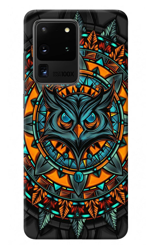 Angry Owl Art Samsung S20 Ultra Back Cover