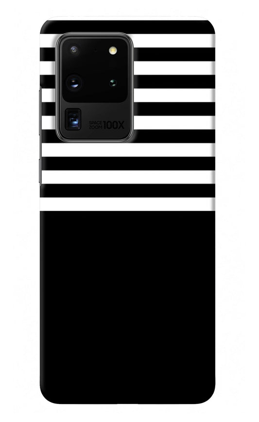 Black and White Print Samsung S20 Ultra Back Cover