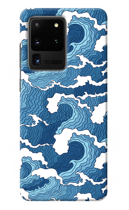 Blue Waves Samsung S20 Ultra Back Cover