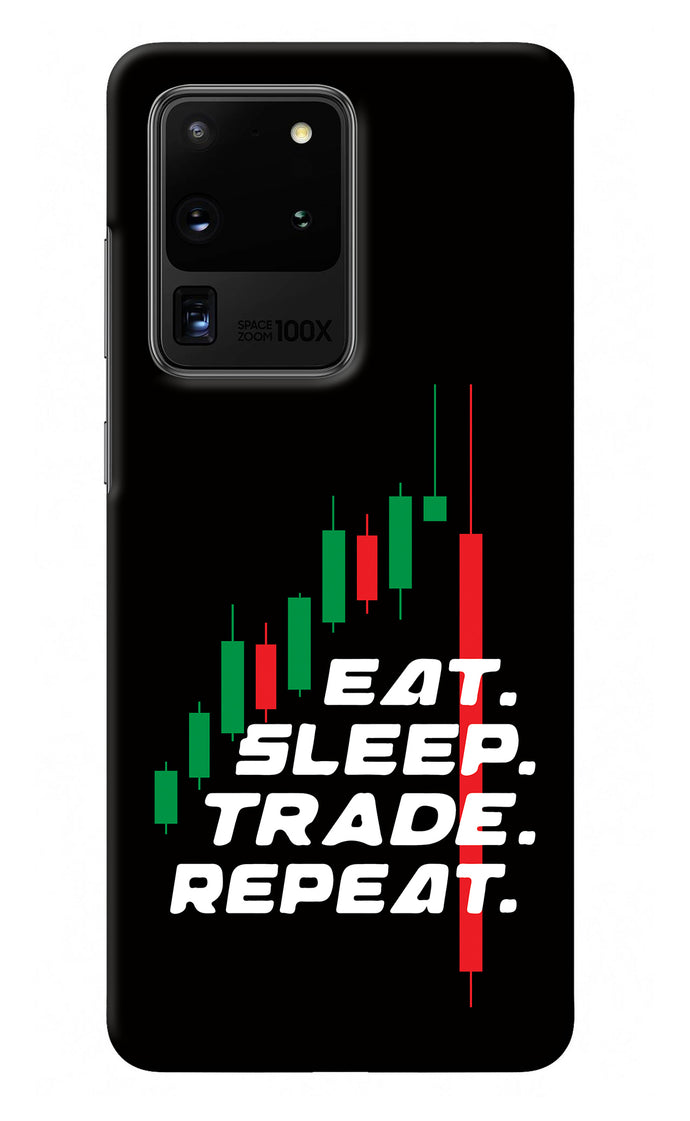 Eat Sleep Trade Repeat Samsung S20 Ultra Back Cover