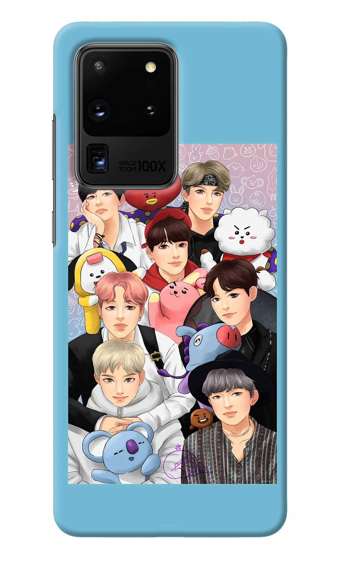 BTS with animals Samsung S20 Ultra Back Cover