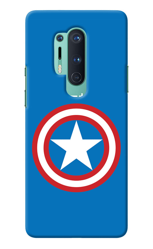 Captain America Logo Oneplus 8 Pro Back Cover