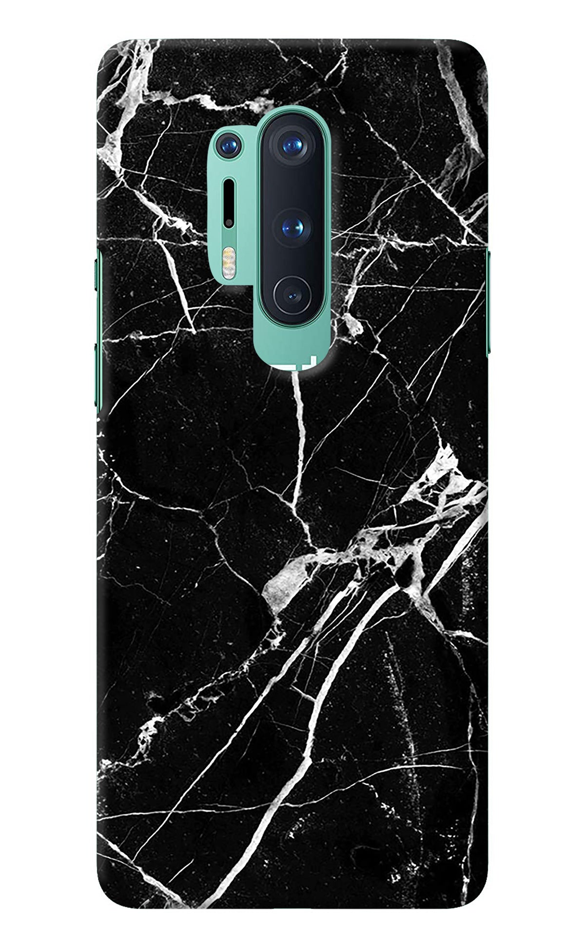Black Marble Pattern Oneplus 8 Pro Back Cover
