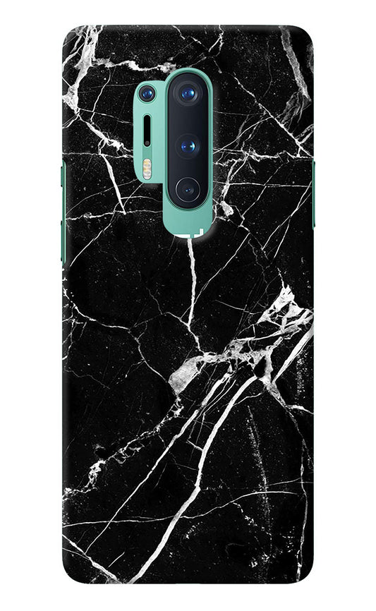 Black Marble Pattern Oneplus 8 Pro Back Cover