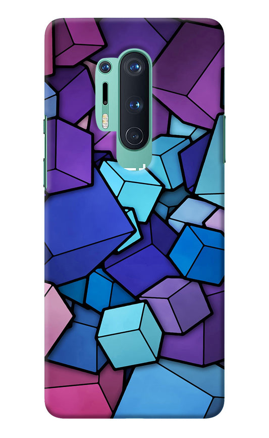 Cubic Abstract Oneplus 8 Pro Back Cover