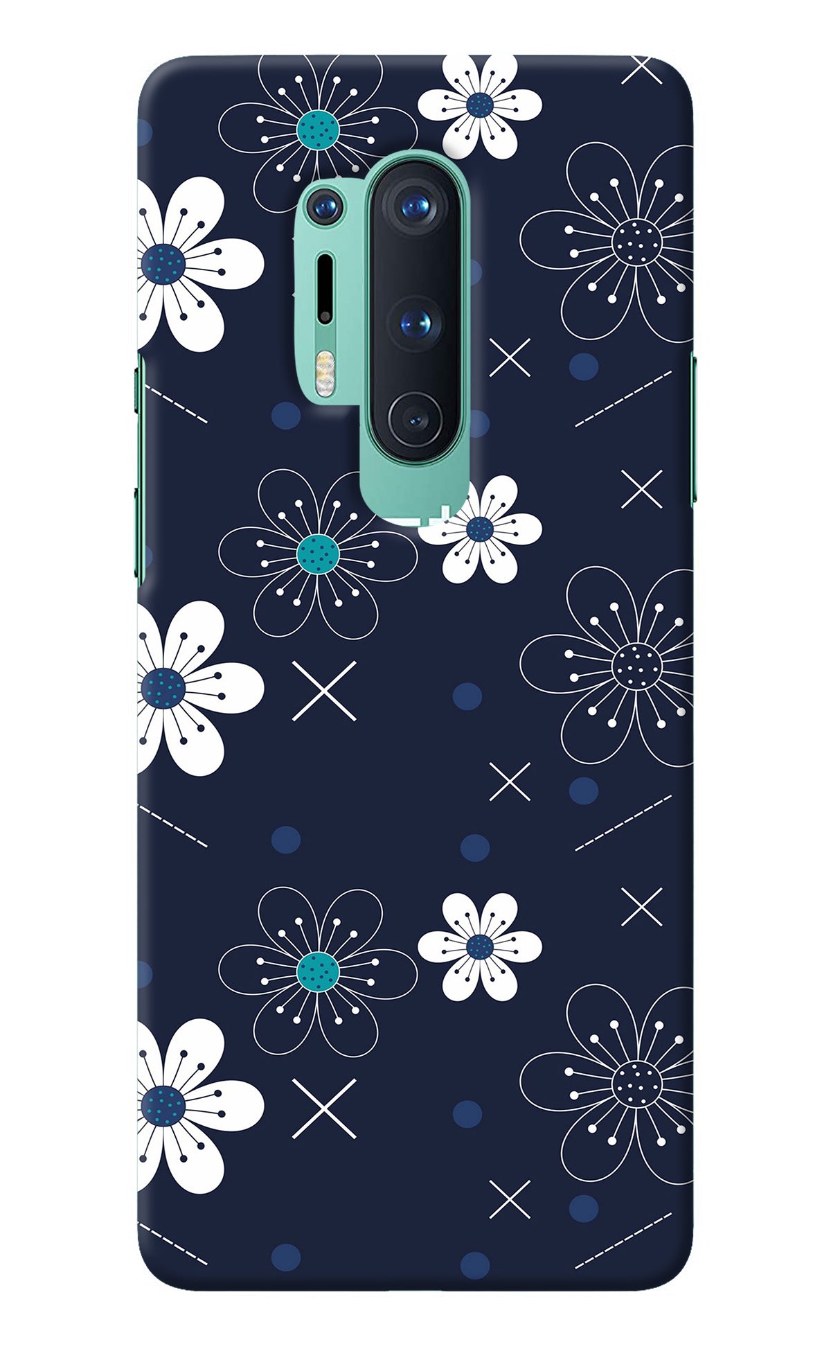 Flowers Oneplus 8 Pro Back Cover