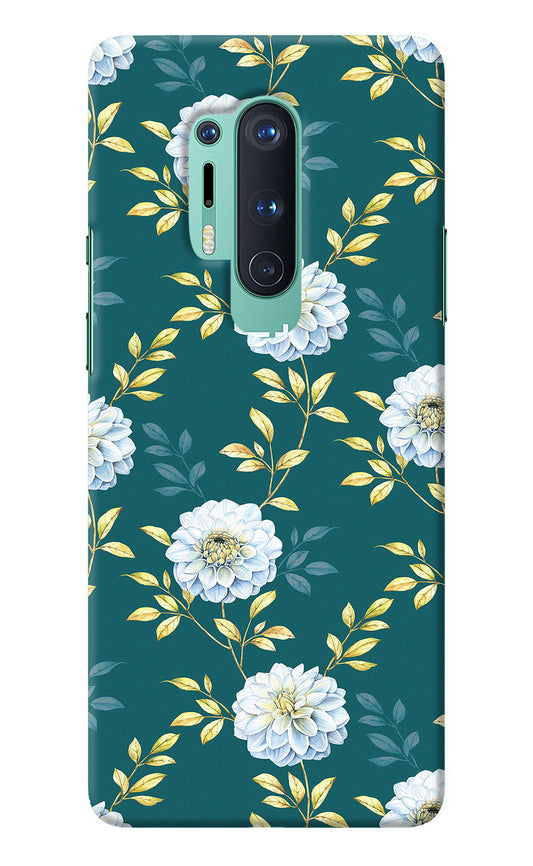 Flowers Oneplus 8 Pro Back Cover