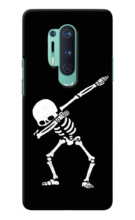 Dabbing Skeleton Art Oneplus 8 Pro Back Cover