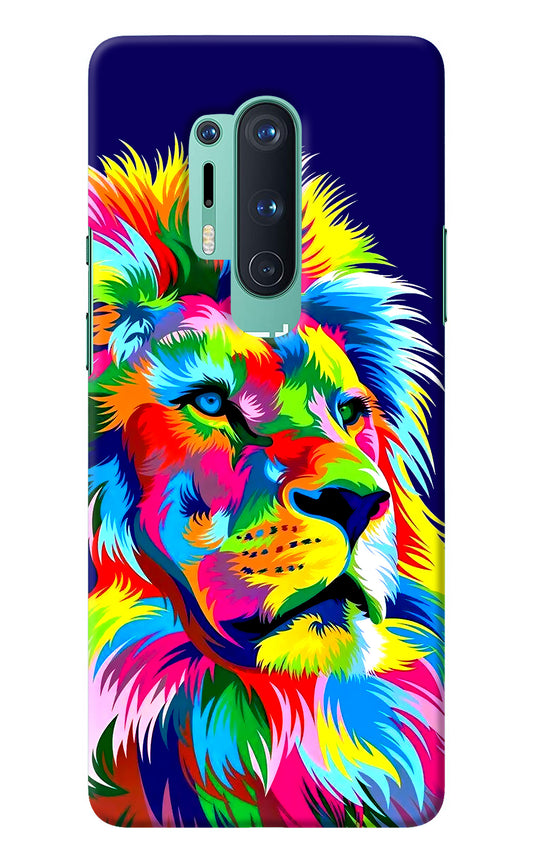 Vector Art Lion Oneplus 8 Pro Back Cover