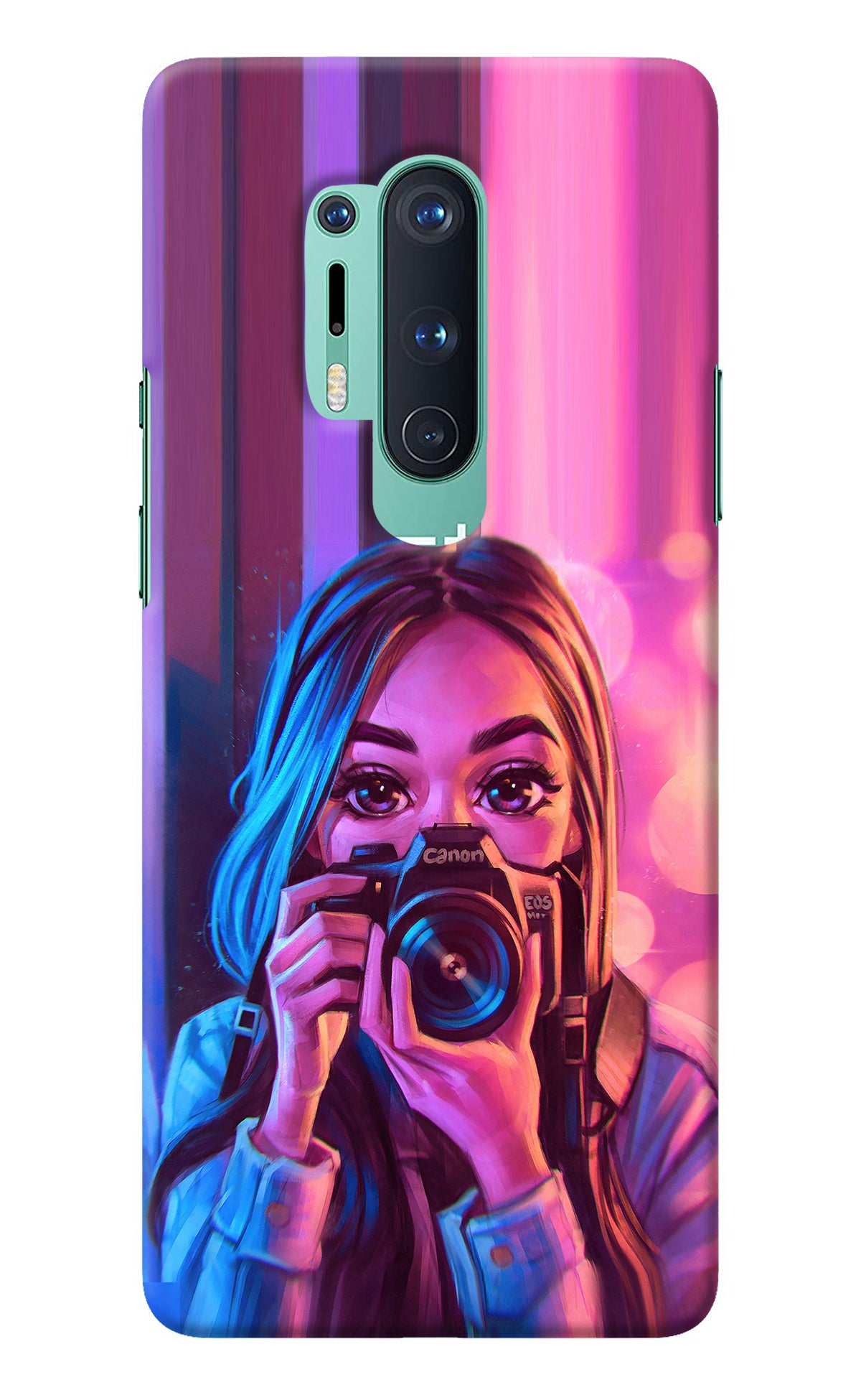 Girl Photographer Oneplus 8 Pro Back Cover