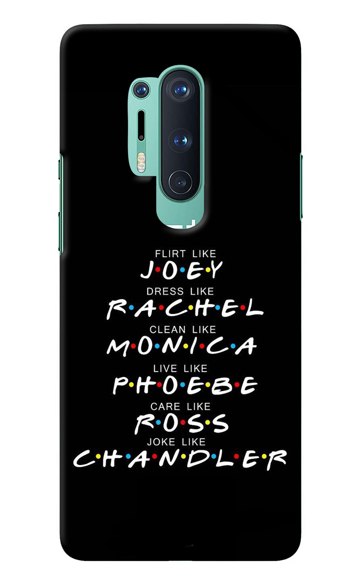 FRIENDS Character Oneplus 8 Pro Back Cover