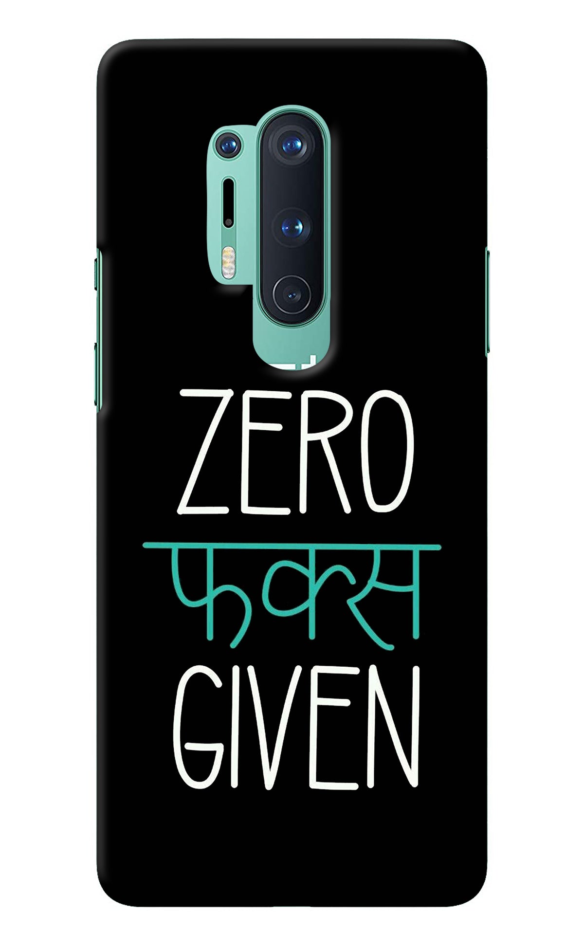 Zero Fucks Given Oneplus 8 Pro Back Cover