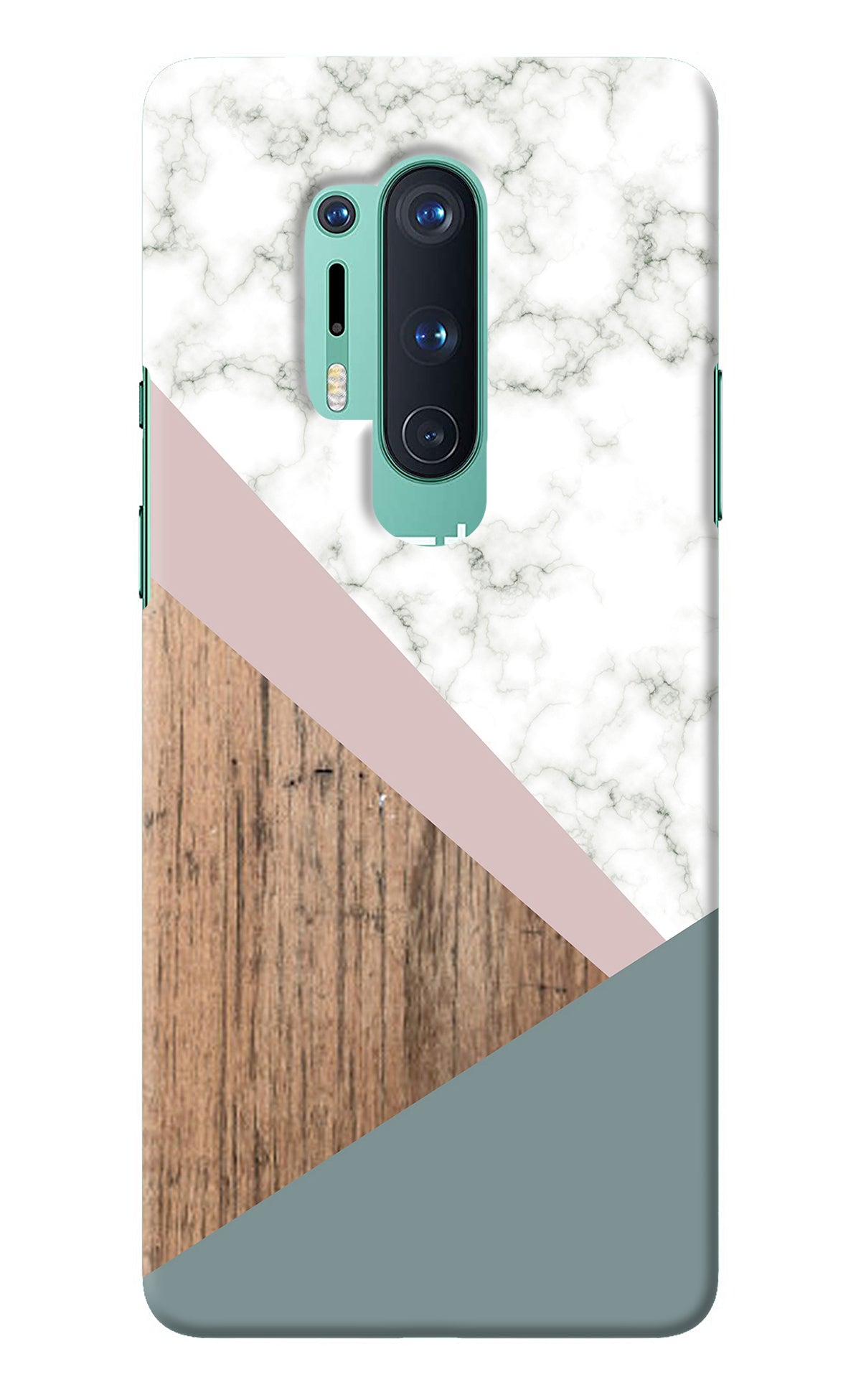 Marble wood Abstract Oneplus 8 Pro Back Cover