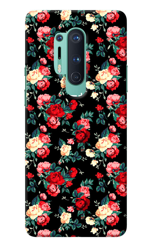 Rose Pattern Oneplus 8 Pro Back Cover