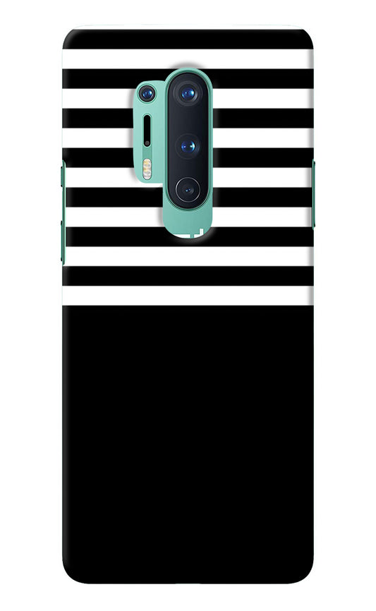 Black and White Print Oneplus 8 Pro Back Cover