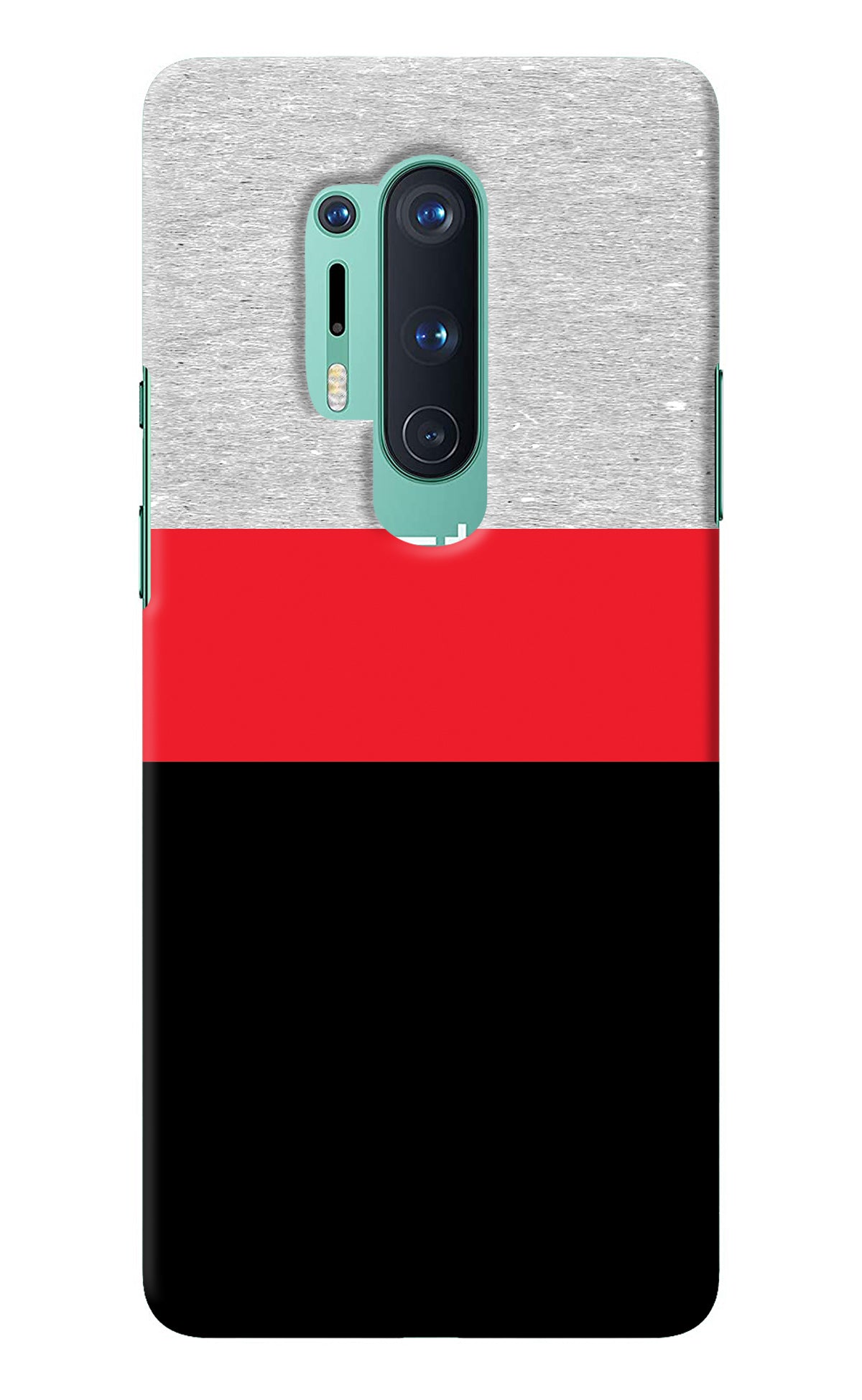 Tri Color Pattern Oneplus 8 Pro Back Cover