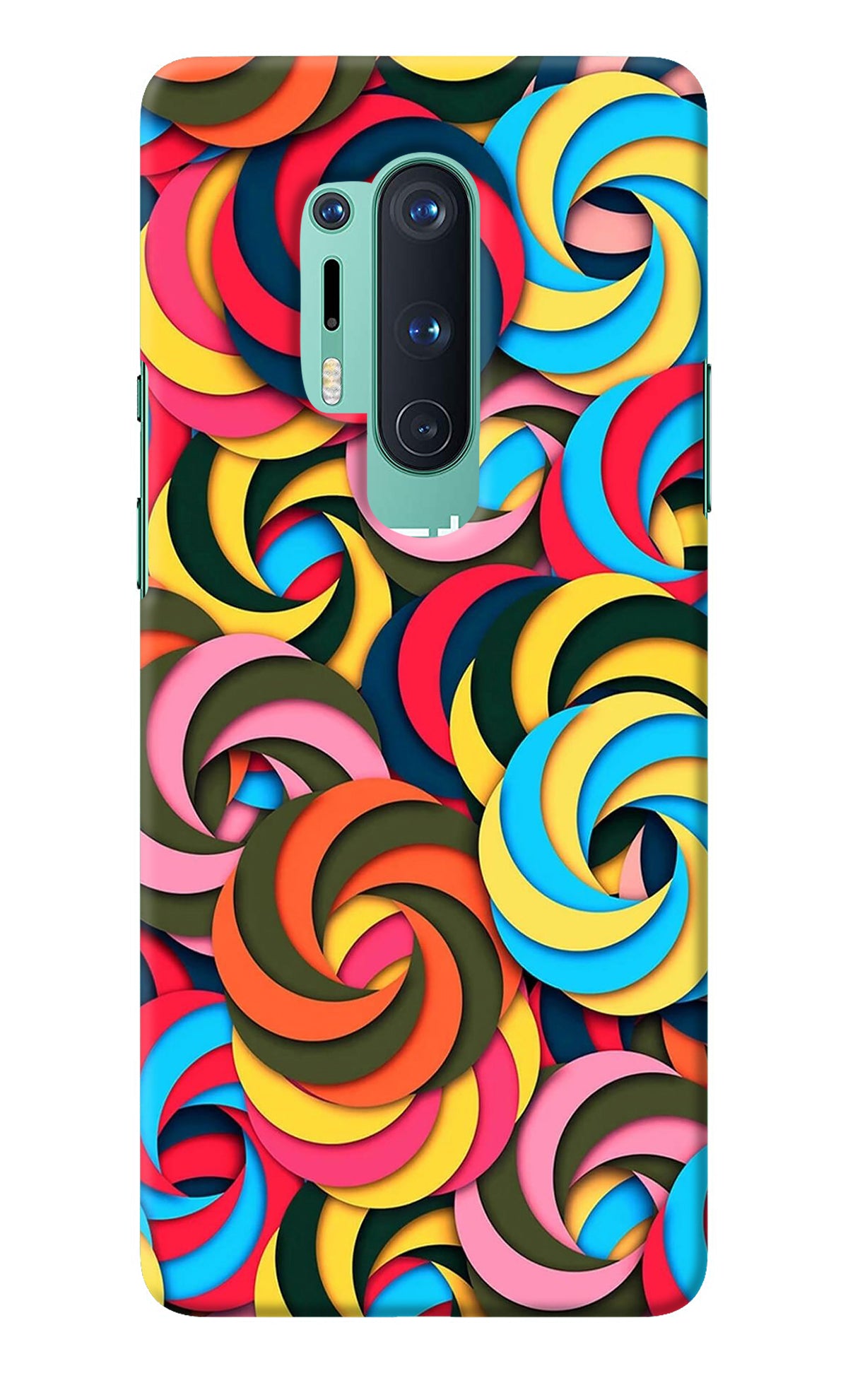 Spiral Pattern Oneplus 8 Pro Back Cover