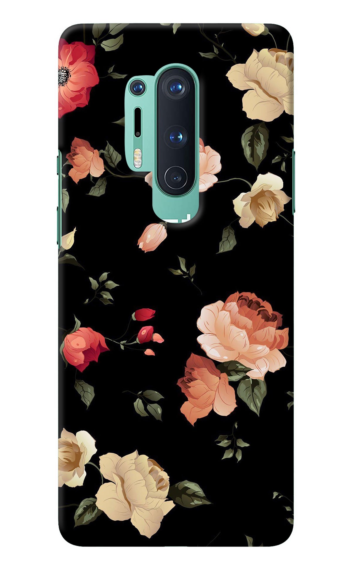 Flowers Oneplus 8 Pro Back Cover