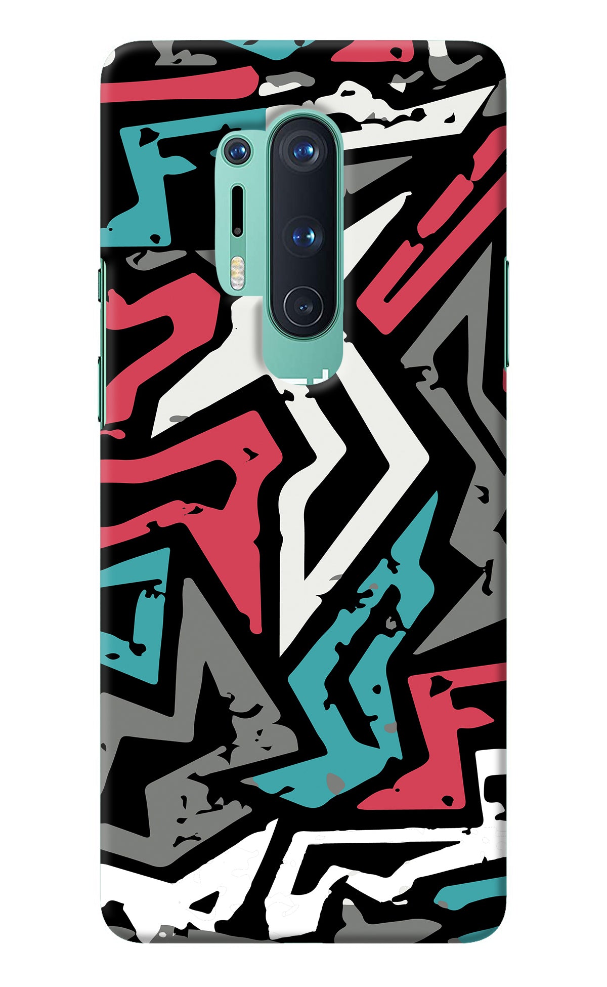 Geometric Graffiti Oneplus 8 Pro Back Cover