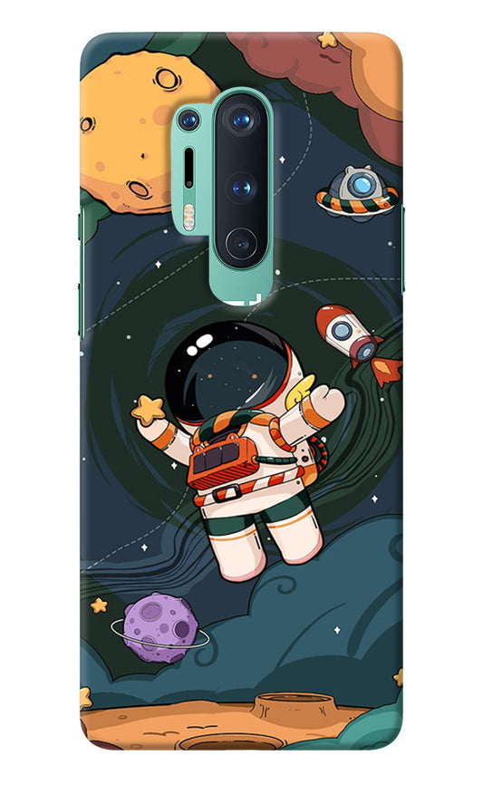 Cartoon Astronaut Oneplus 8 Pro Back Cover
