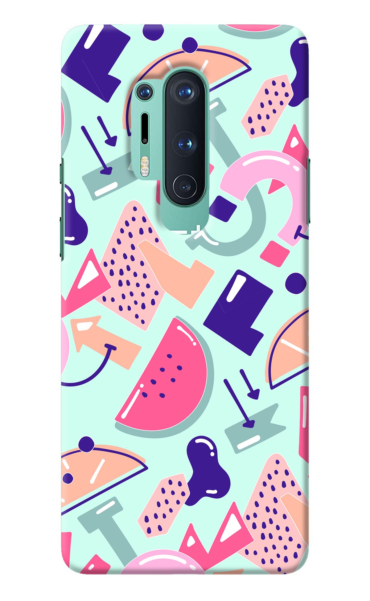 Doodle Pattern Oneplus 8 Pro Back Cover