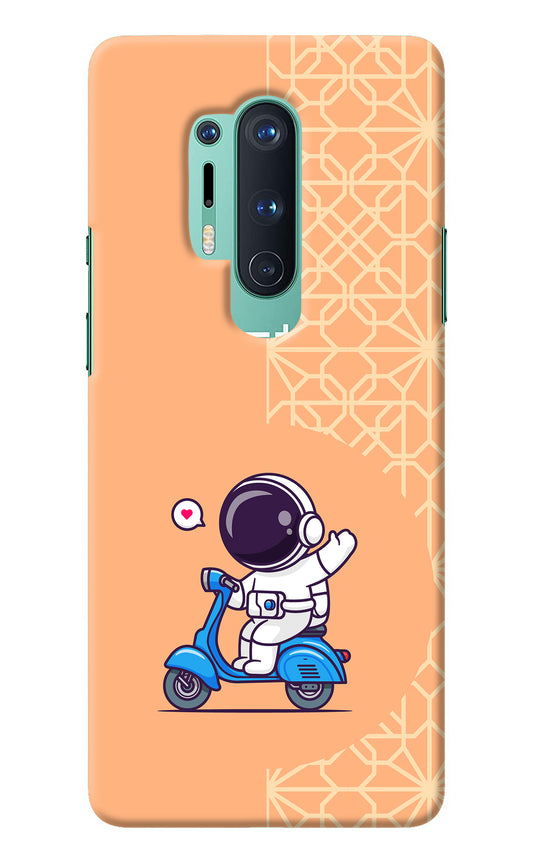 Cute Astronaut Riding Oneplus 8 Pro Back Cover