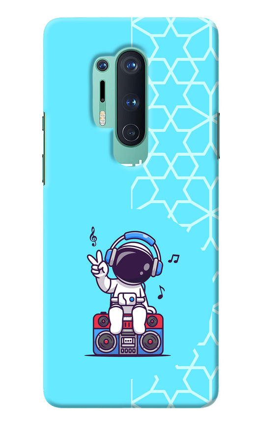 Cute Astronaut Chilling Oneplus 8 Pro Back Cover