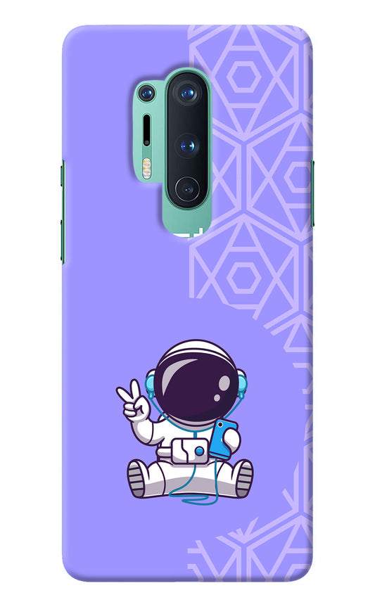 Cute Astronaut Chilling Oneplus 8 Pro Back Cover