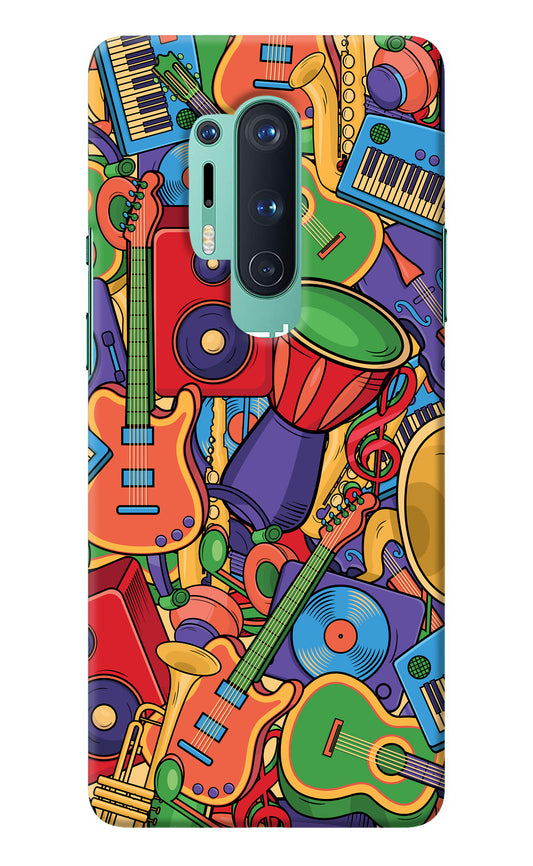Music Instrument Doodle Oneplus 8 Pro Back Cover