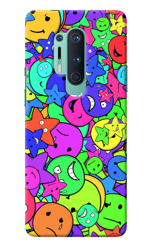 Fun Doodle Oneplus 8 Pro Back Cover