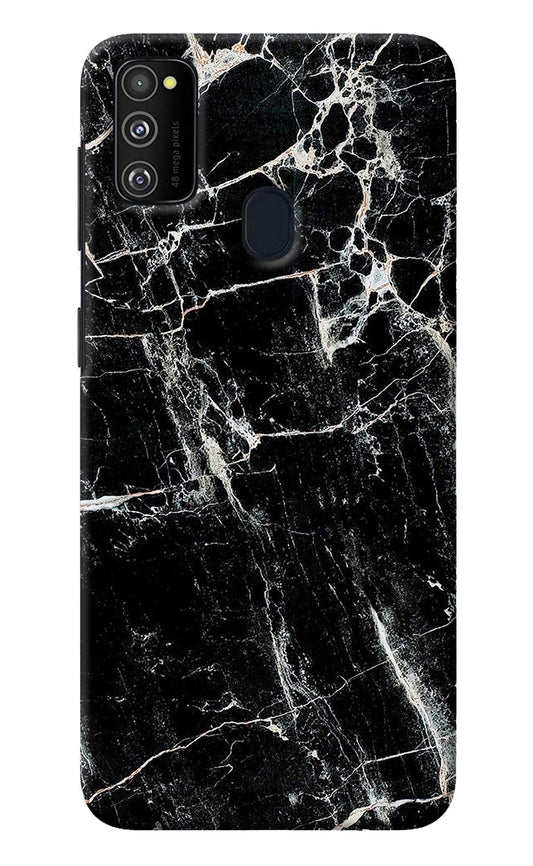 Black Marble Texture Samsung M21 2020 Back Cover