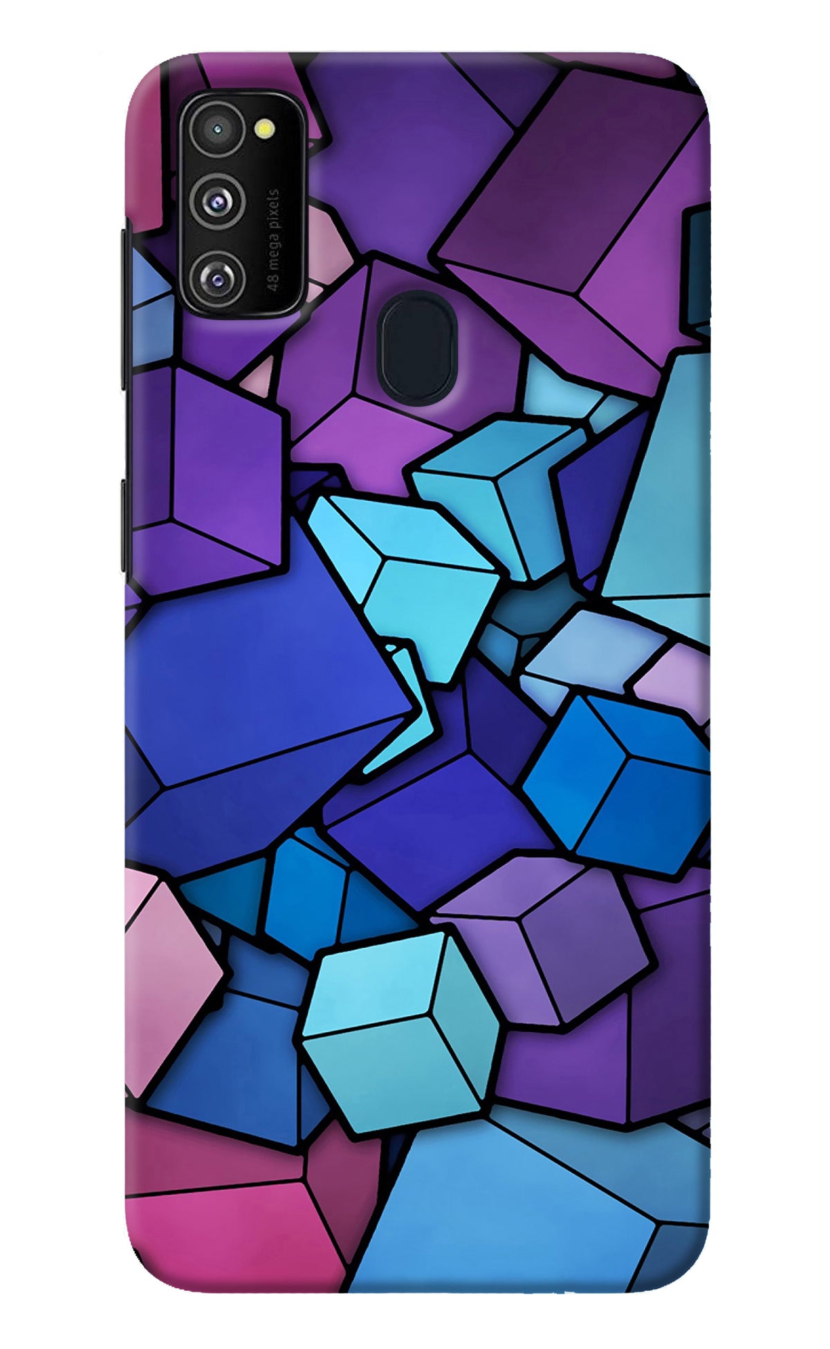 Cubic Abstract Samsung M21 2020 Back Cover