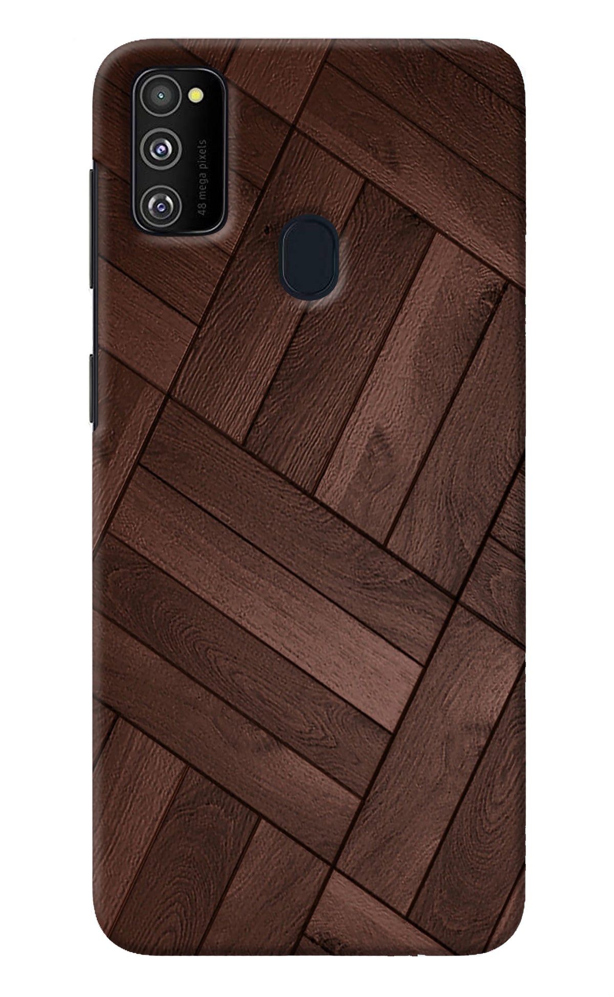 Wooden Texture Design Samsung M21 2020 Back Cover