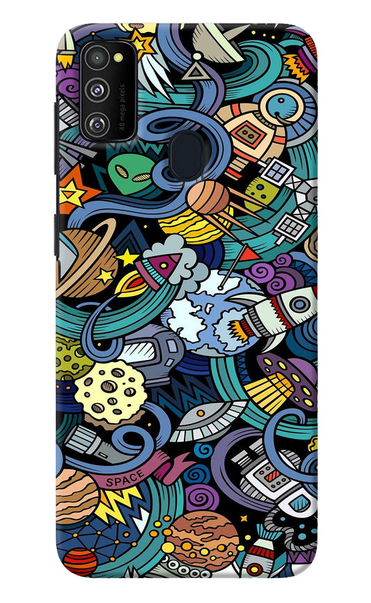 Space Abstract Samsung M21 2020 Back Cover